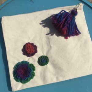 Granny crochet pouch